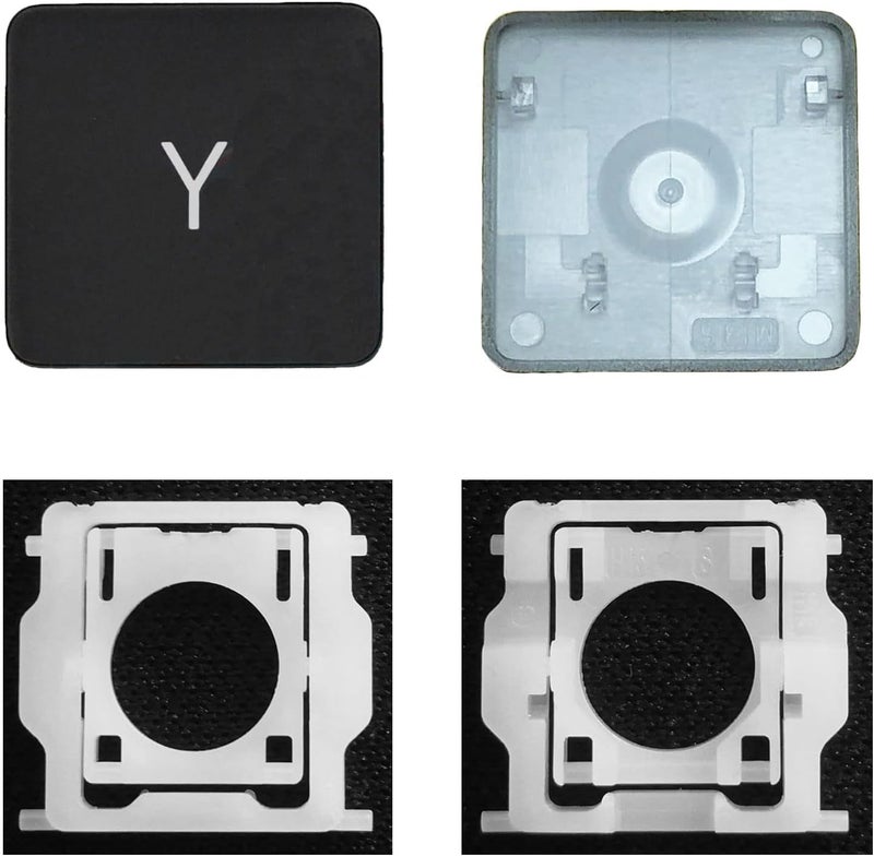 GRMTRV Replacement Individual Key Cap Hinge for MacBook Air 13'' 15'' M3 M4 A3113 A3114 A3240 A3241, 14'' 16'' Pro/Max M4 A3185 A3186 A3401 A3112 A3403 2024-2025 (Y) - Image 1